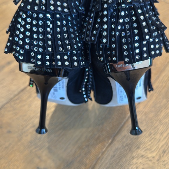 Sergio Rossi rhinestone fringe boots - Picture 6 of 6
